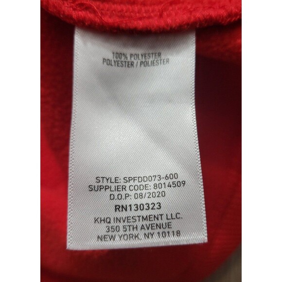 Spyder Men's Ray Half Zip Pullover Sweater Hoodie Red Black size large - Picture 4 of 8